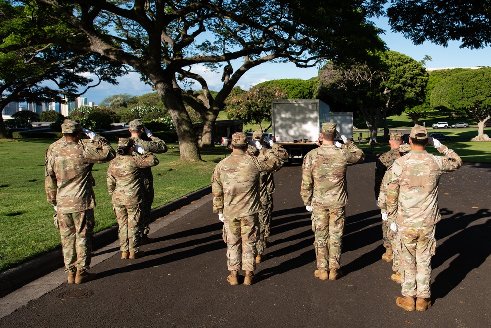 DPAA Conducts Korean War Disinterment Ceremony