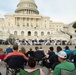 The United States Navy Band performs on the western steps of the United States Capitol Building.