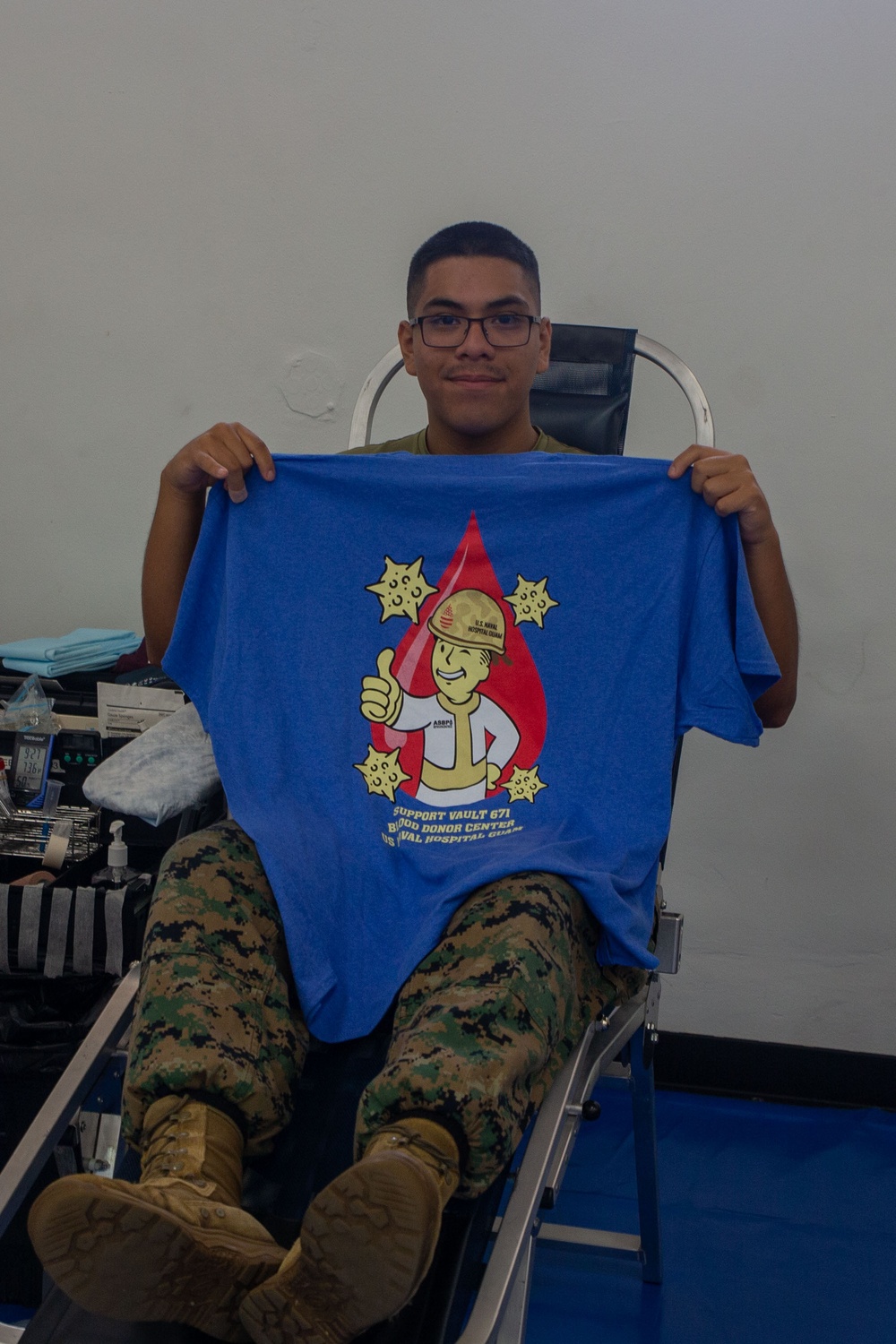 Camp Blaz Marines and Sailors host their first blood drive
