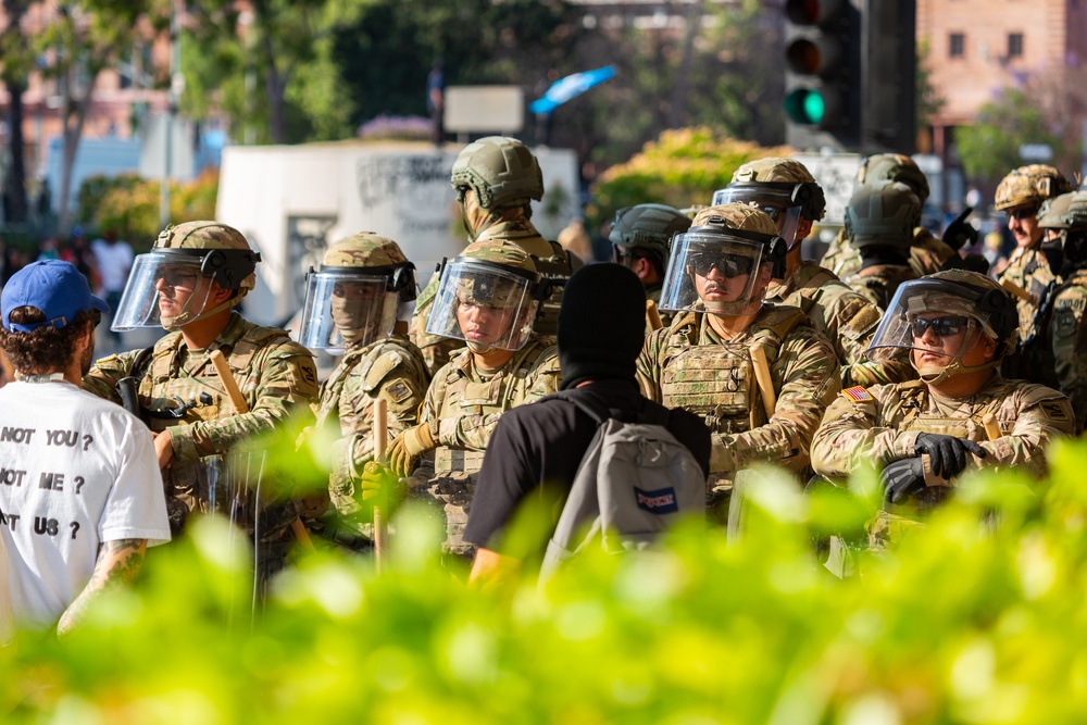 U.S. Northern Command support to protect federal personnel and property in Los Angeles