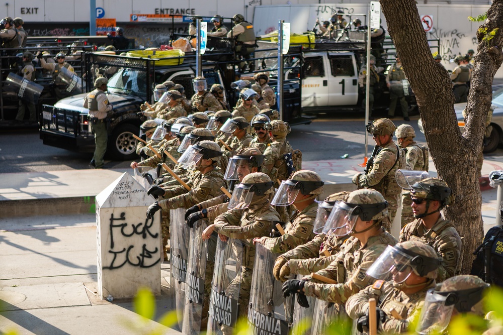 U.S. Northern Command support to protect federal personnel and property in Los Angeles