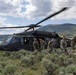 Utah National Guard Soldiers take part in a search and rescue exercise in the state's central mountains