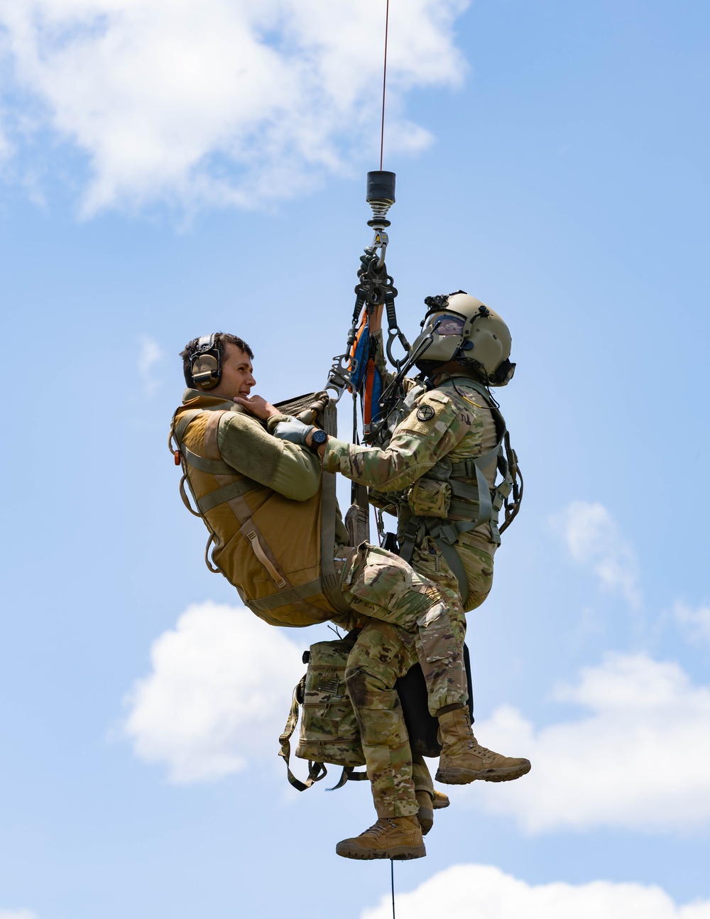 Utah National Guard Soldiers take part in a search and rescue exercise in the state's central mountains
