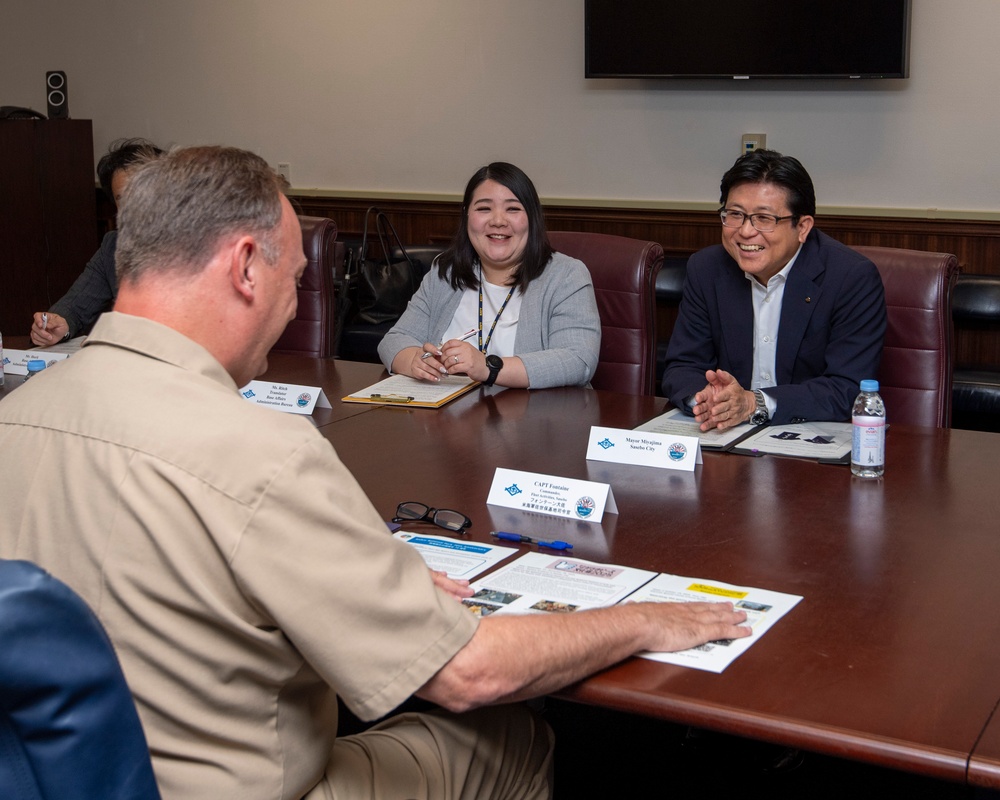 Sasebo City Mayor Miyajima Visits CFAS for Quarterly Meeting and Luncheon