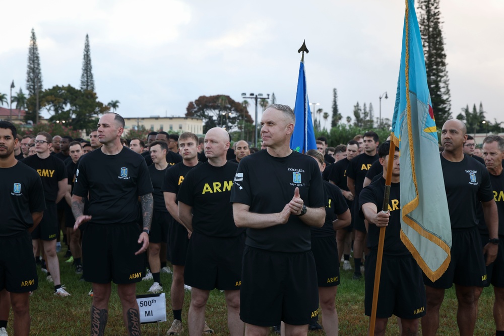 500th MIB-T Runs in Celebration of 250th Army Birthday