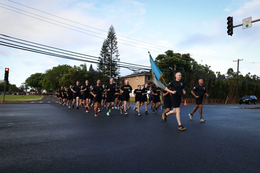 500th MIB-T Runs in Celebration of 250th Army Birthday