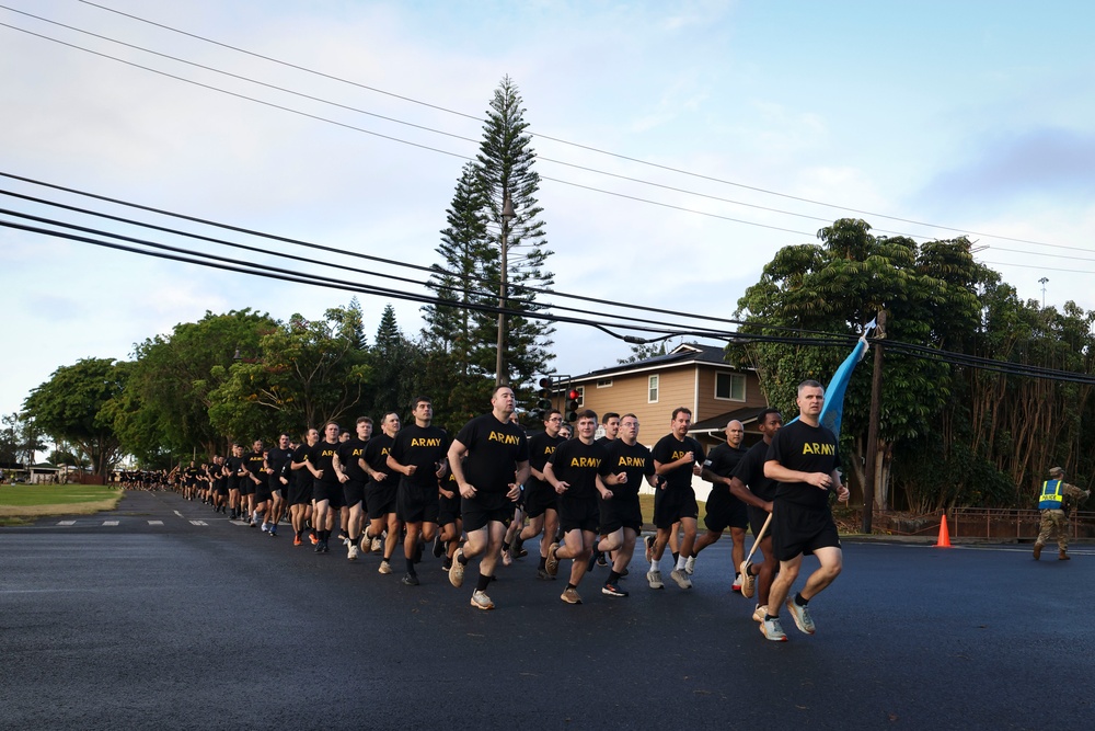500th MIB-T Runs in Celebration of 250th Army Birthday