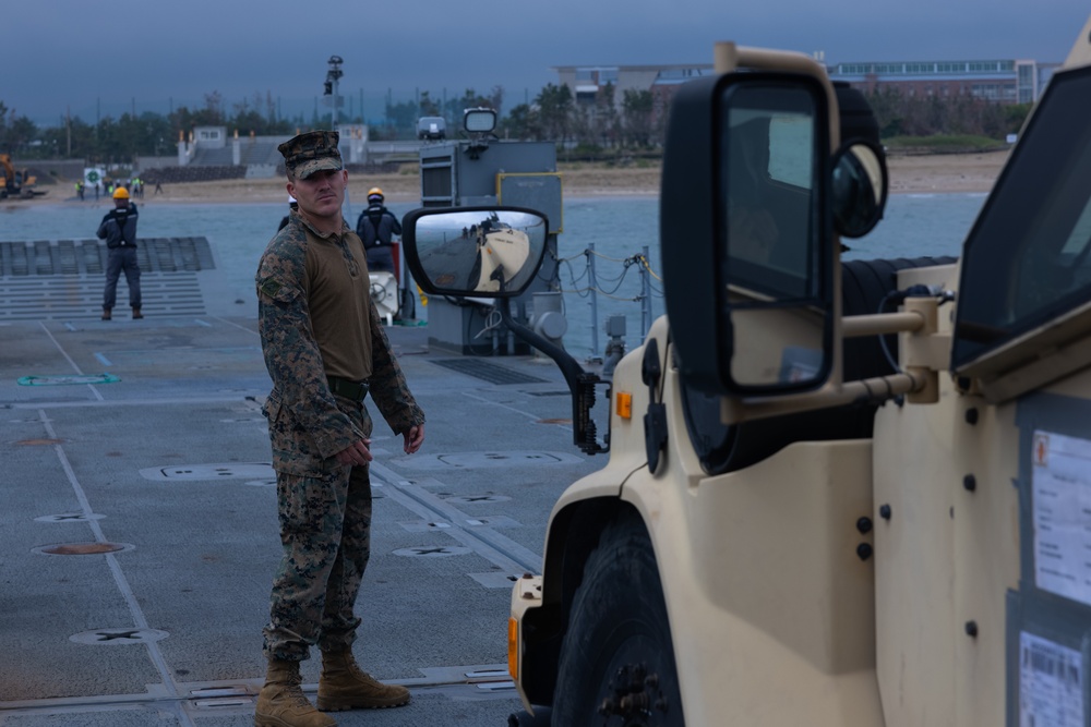 Activated Reserve Marines Conduct JLOTS training during Korea Viper 25.4