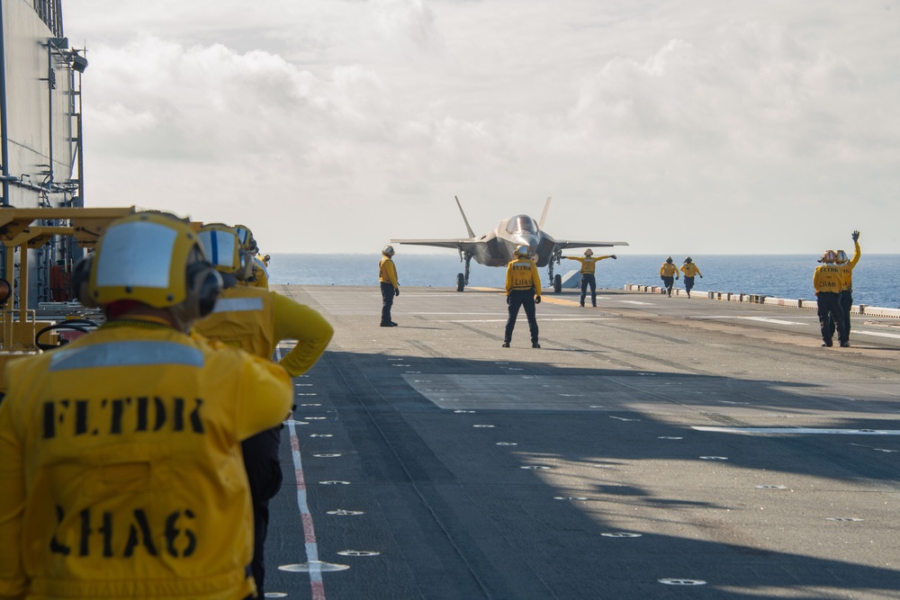 USS America (LHA 6) Conducts Flight Operations