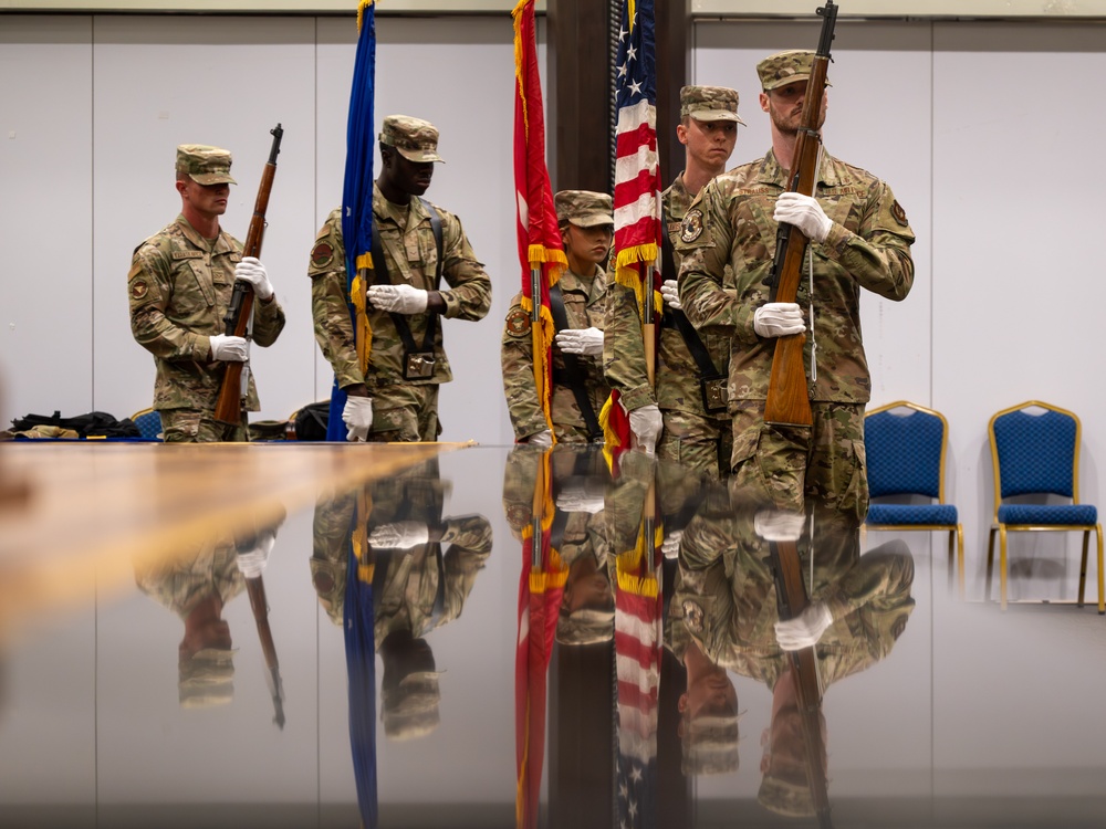 39th Operational Medical Readiness Squadron conducts a change of command ceremony