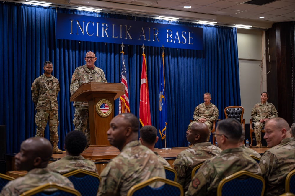 39th Operational Medical Readiness Squadron conducts a change of command ceremony