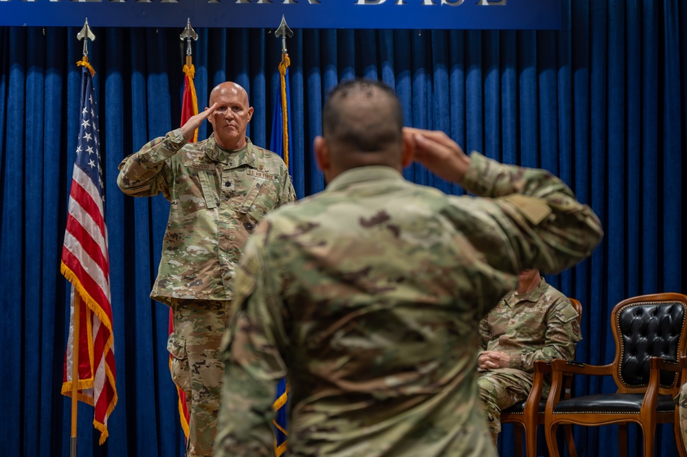 39th Operational Medical Readiness Squadron conducts a change of command ceremony