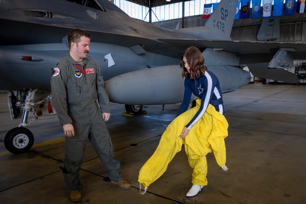 Dallas Cowboys Cheerleaders Visit Spangdahlem Air Base