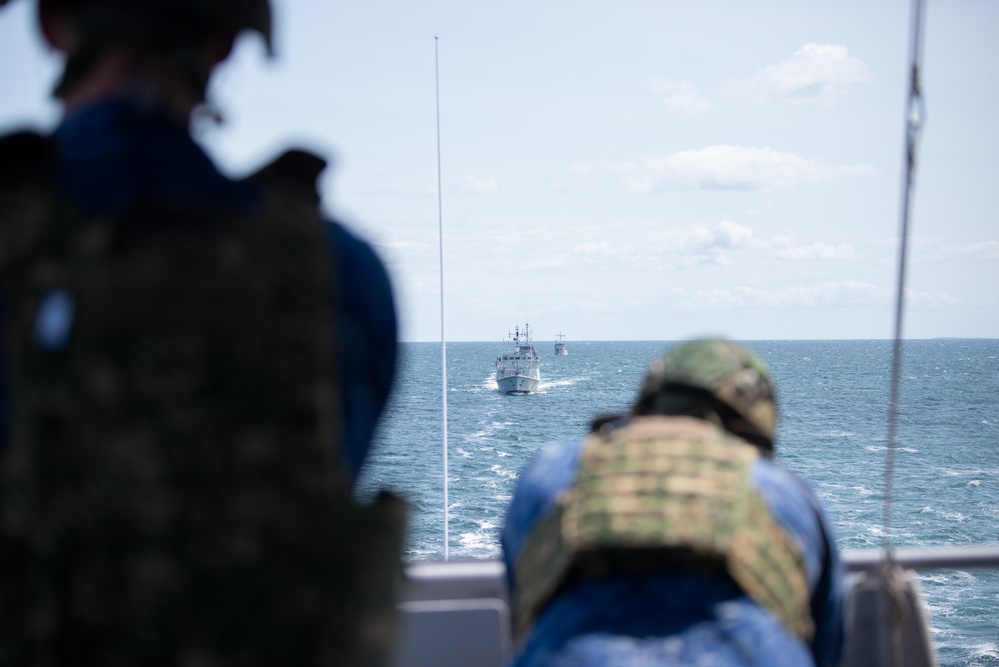 SNMCMG1 conducts enemy attack exercises during BALTOPS 25