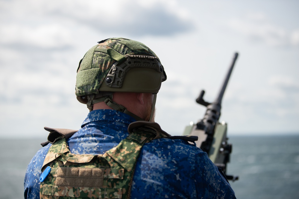 SNMCMG1 conducts enemy attack exercises during BALTOPS 25