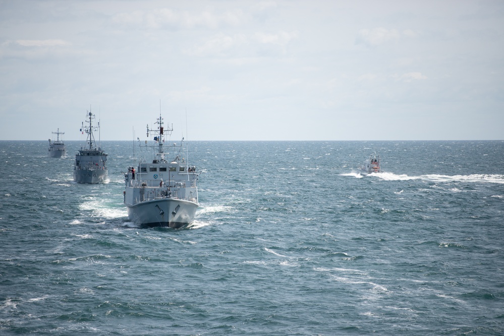 SNMCMG1 conducts enemy attack exercises during BALTOPS 25