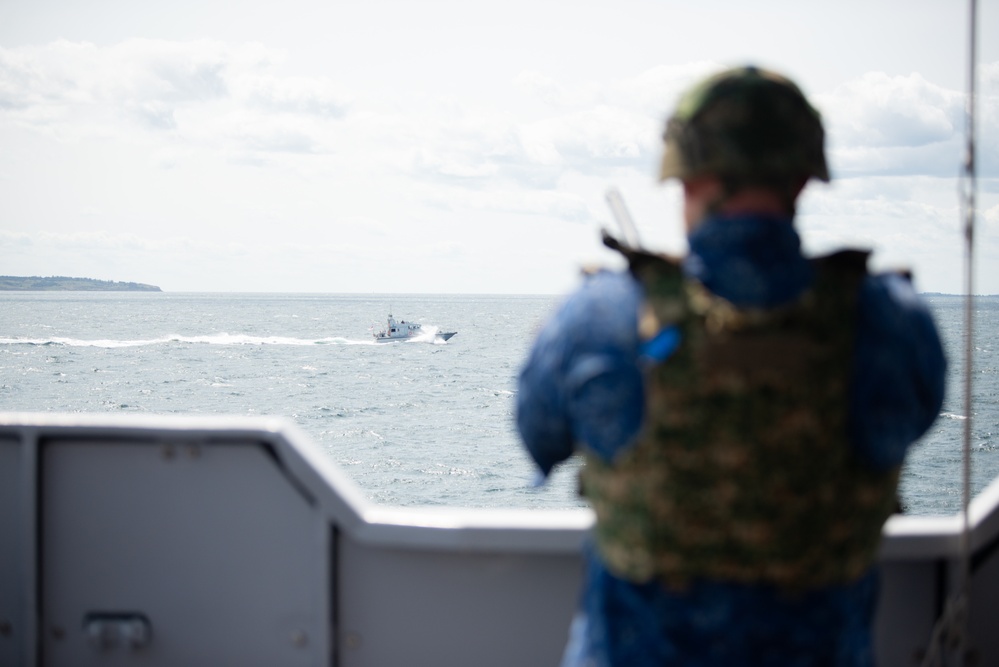 SNMCMG1 conducts enemy attack exercises during BALTOPS 25