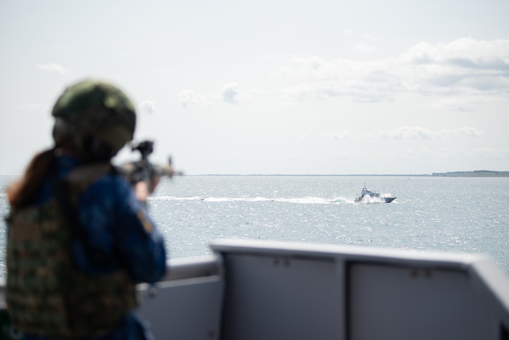 SNMCMG1 conducts enemy attack exercises during BALTOPS 25