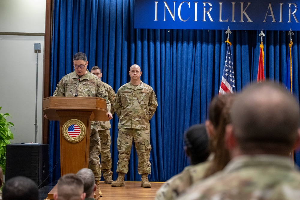 Passing the Guidon: 39th Civil Engineer Squadron changes leadership