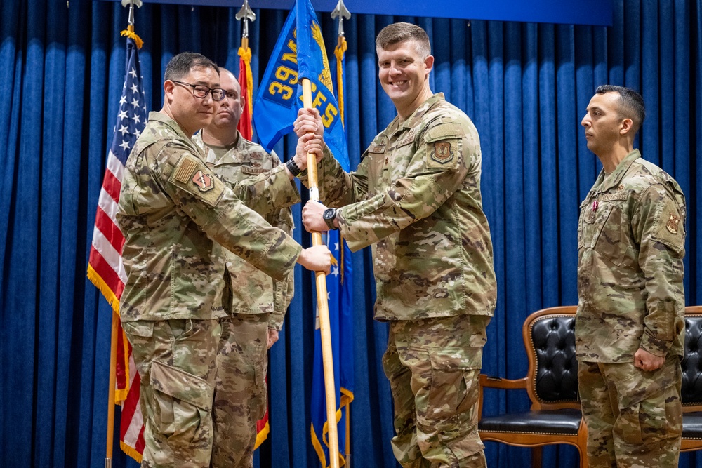 Passing the Guidon: 39th Civil Engineer Squadron changes leadership