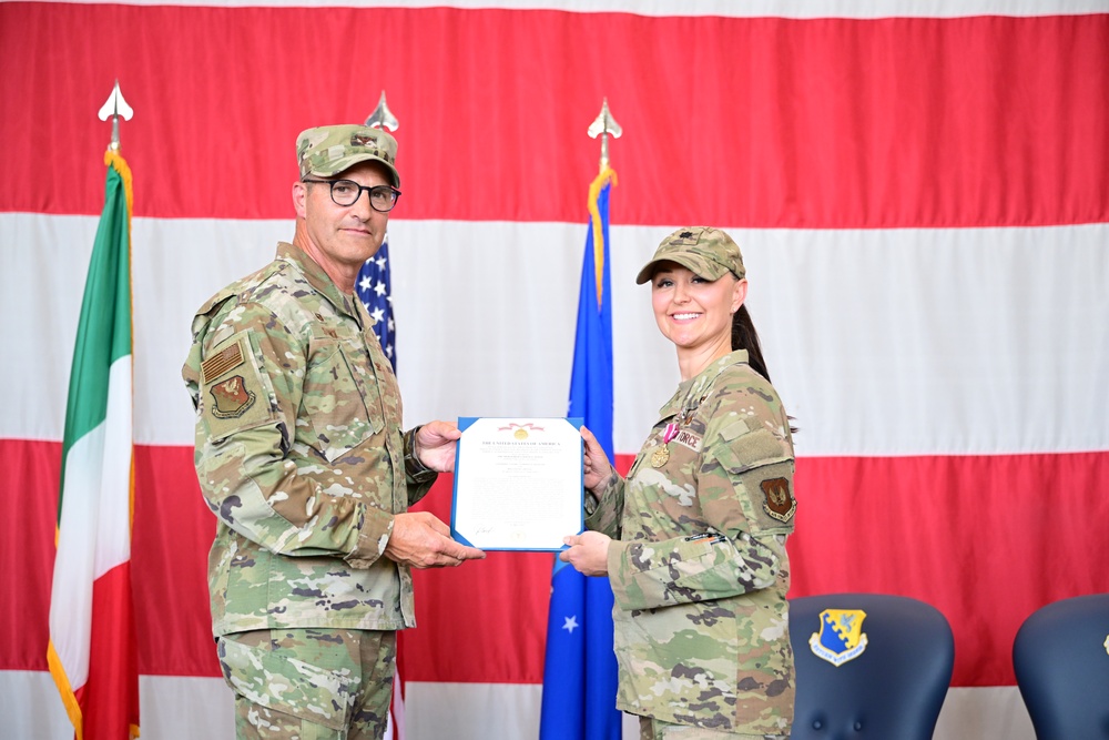 31st MXS conducts change of command ceremony