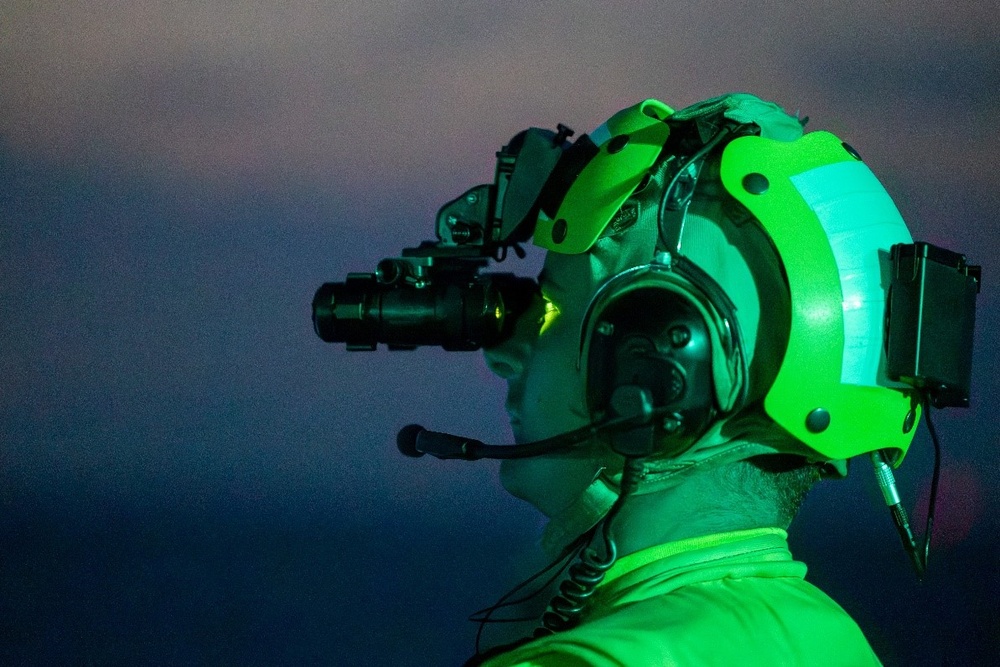 USS San Antonio Night Flight Operations