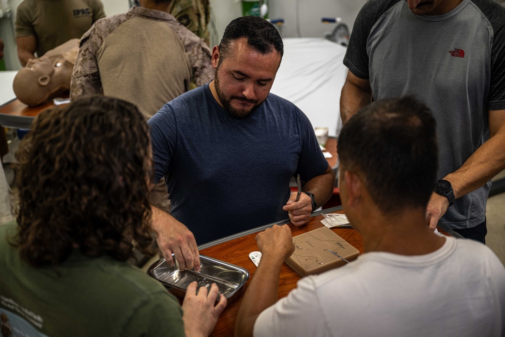 Service Members Conduct Medical Training