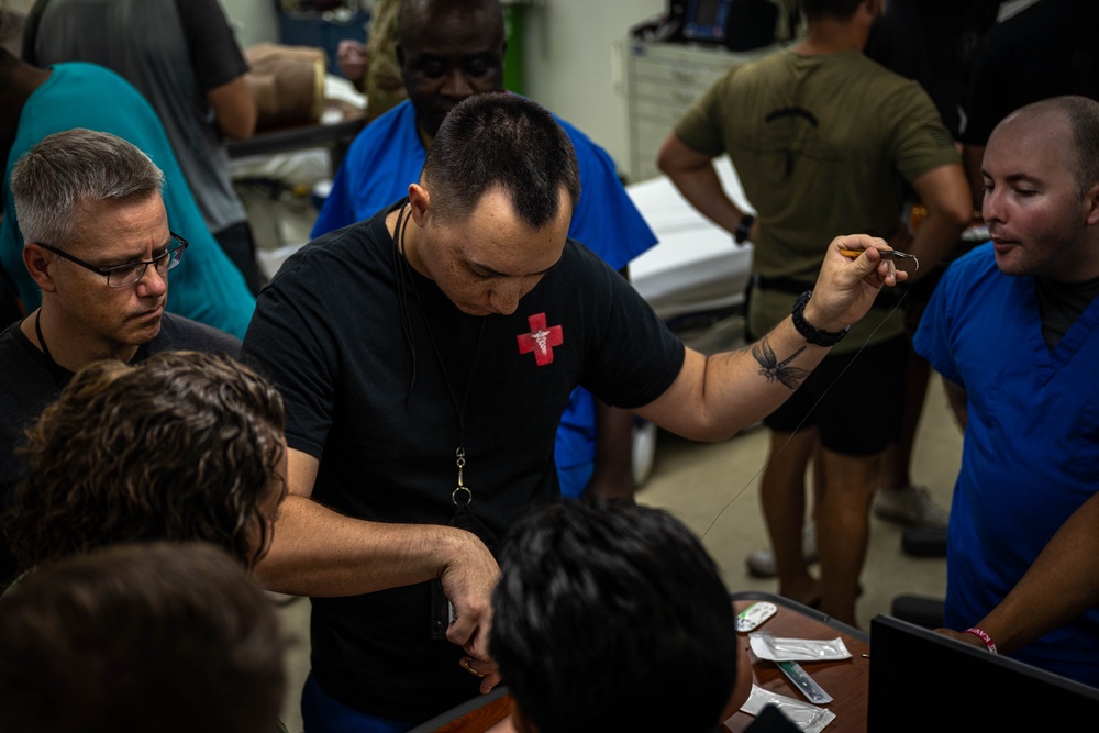 Service Members Conduct Medical Training