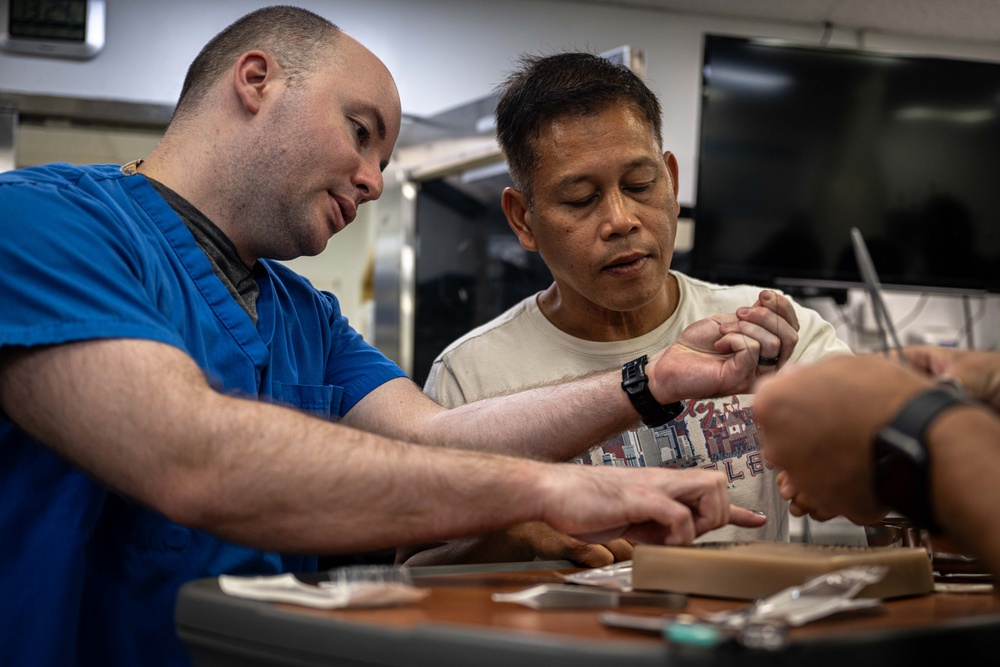 Service Members Conduct Medical Training