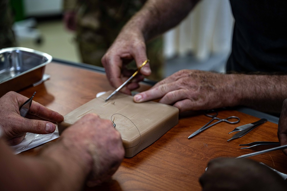 Service Members Conduct Medical Training