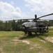 AH-64 Apache ready for takeoff during JRTC rotation