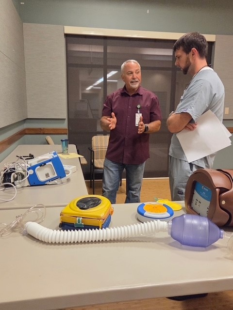 Air Force trainer leads cardiac response training for Armed Forces Retirement Home staff