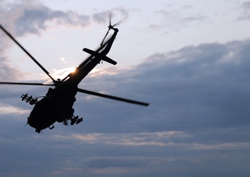 MI-17 Polish Special Operations Squadron Helo Conducts Deck Landing Qualifications (DLQs)