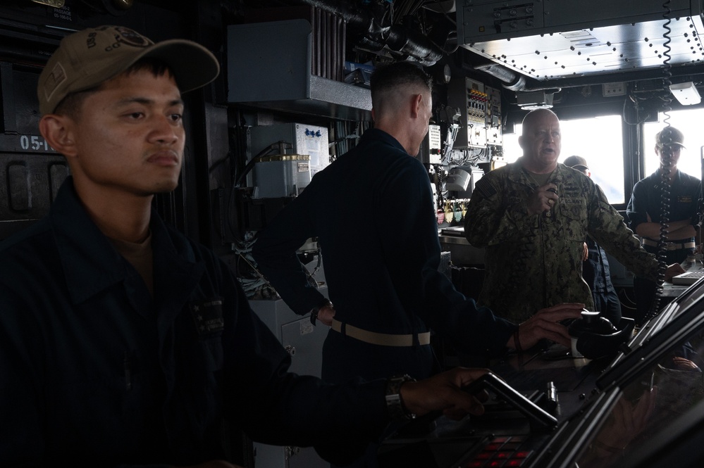 Admiral Kilby and MCPON Honea Visit Harry S. Truman Strike Group