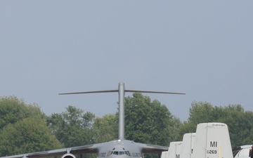 Latvian soldiers depart Selfridge
