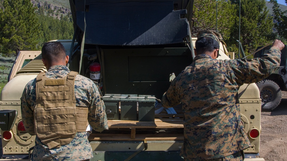 Marines with CLB-23 Provide An Ammunition Supply Drop to Marines With 4th Recon
