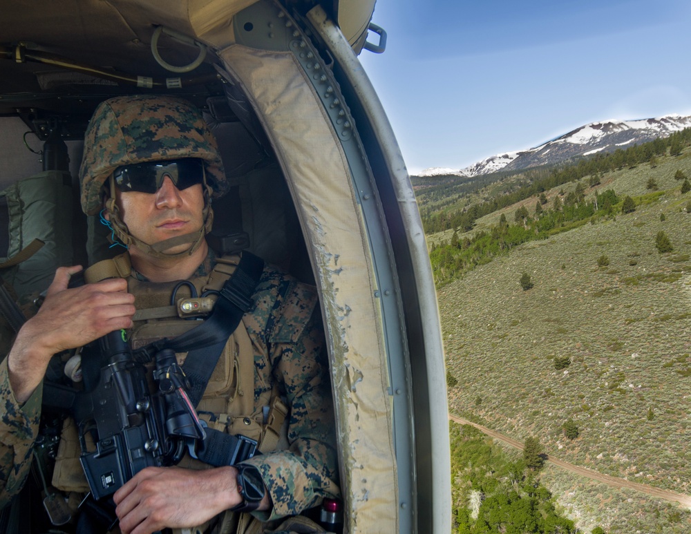 Marines with CLB Execute A Mountain Combat Foot Patrol