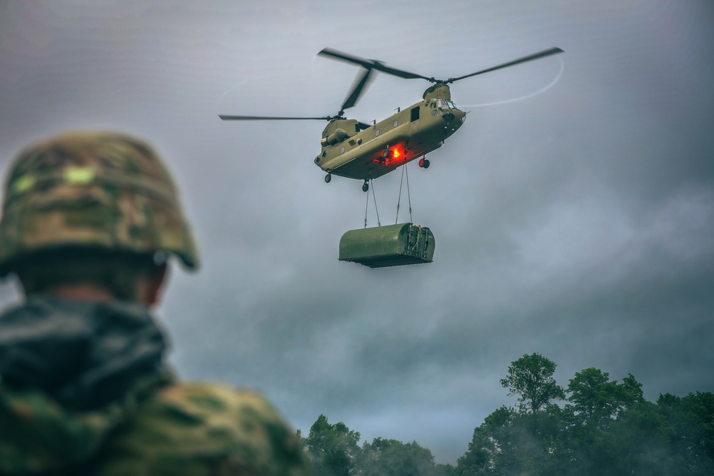 200th Engineer Company Conduct Wet Gap Crossing With 34th CAB