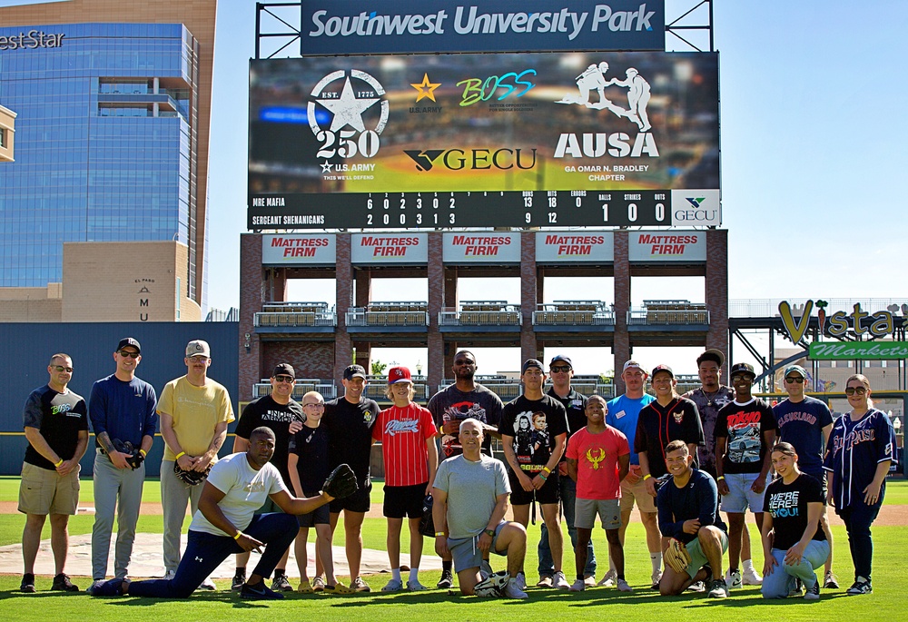 U.S. Army's 250th Birthday Celebration Softball Game