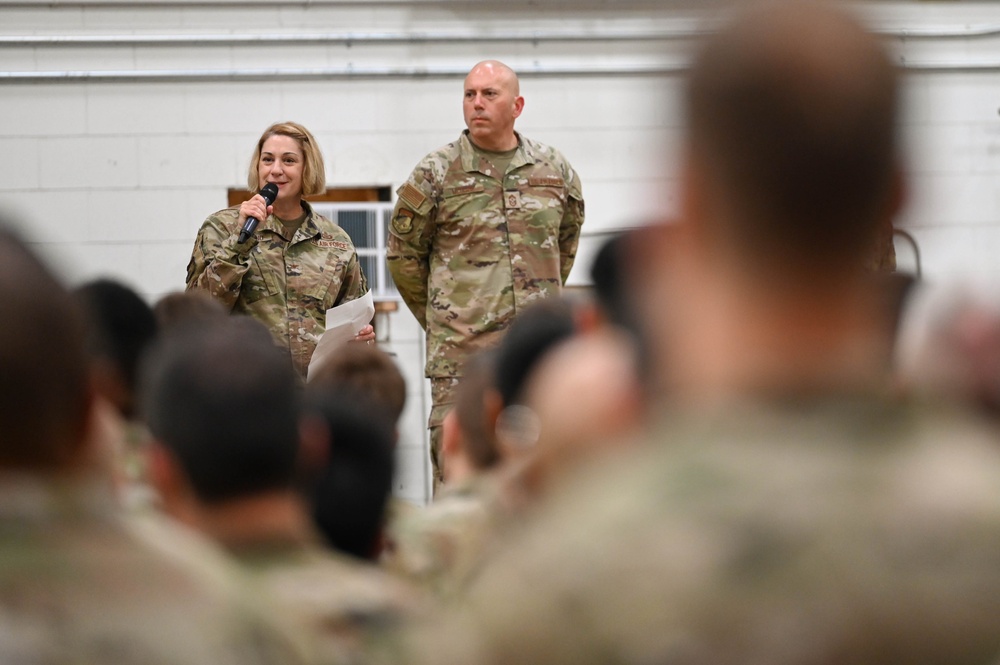 102nd Intelligence Wing hosts commander's call