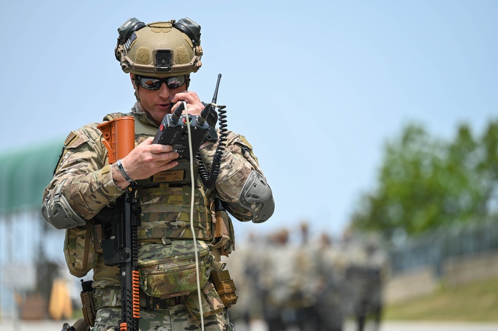102nd Security Forces Squadron conducts riot control exercise