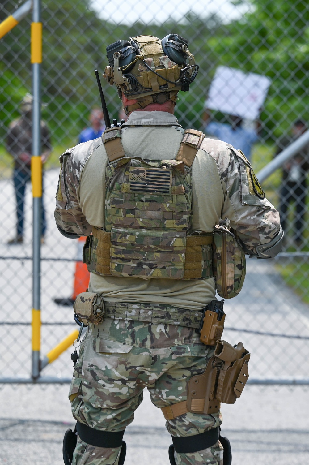 102nd Security Forces Squadron conducts riot control exercise