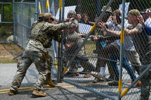American and Canadian Military Police Band together with Field Force Operations Training