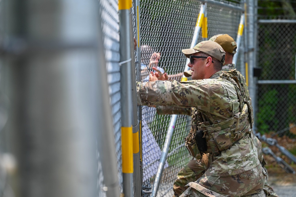 102nd Security Forces Squadron conducts riot control exercise