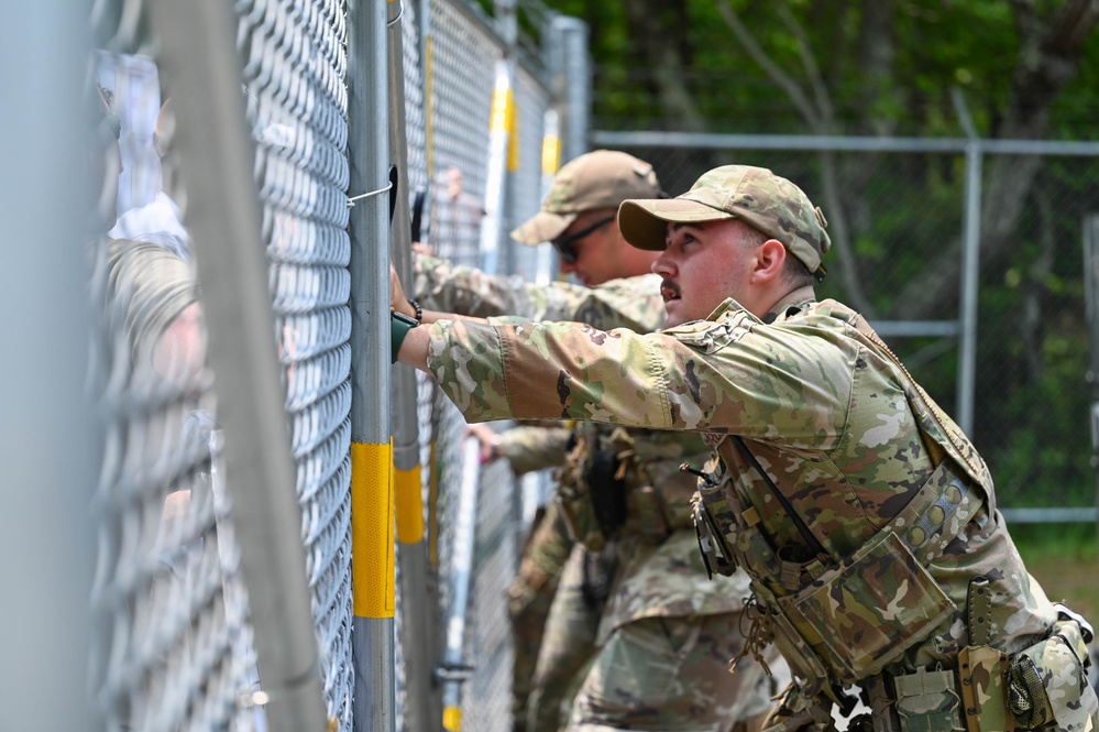 102nd Security Forces Squadron conducts riot control exercise