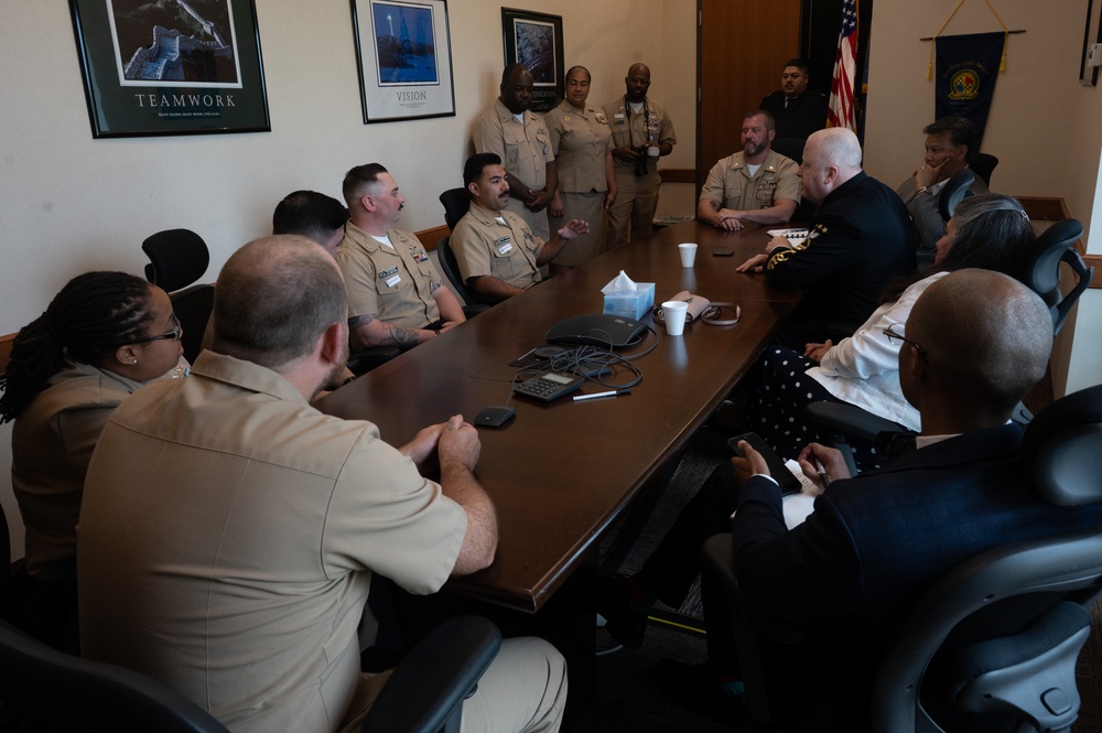 MCPON Honea Conducts Executive Engagement Visit in Oklahoma City