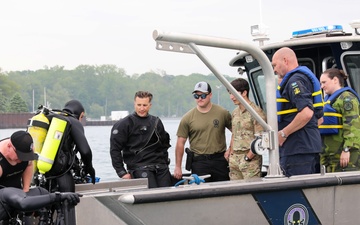 Swedish officers observe New York Naval Militia multi-agency exercise Empire Challenge