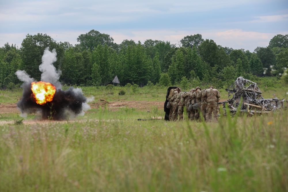 239th Brigade Engineer Battalion Demolition Training