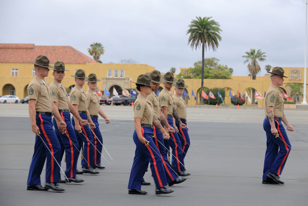 Morning Colors Ceremony and Charlie Company Graduation
