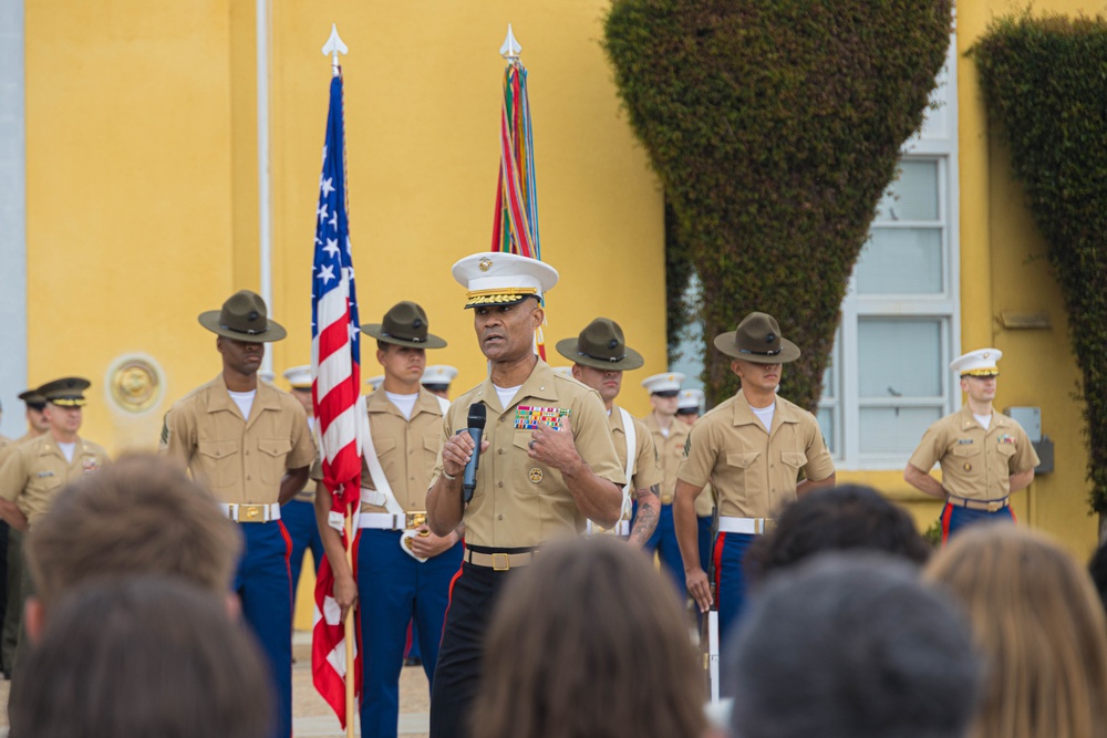 Morning Colors Ceremony and Charlie Company Graduation